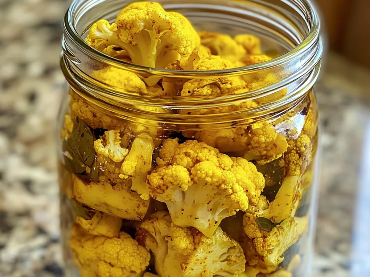 Zesty Turmeric Cauliflower Pickles with Ginger Guide