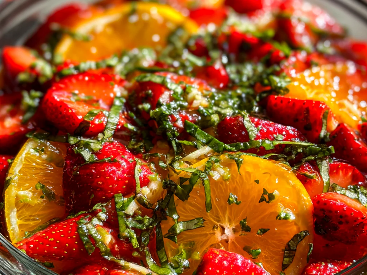Incredible Citrus Basil Strawberry Bliss Preserve