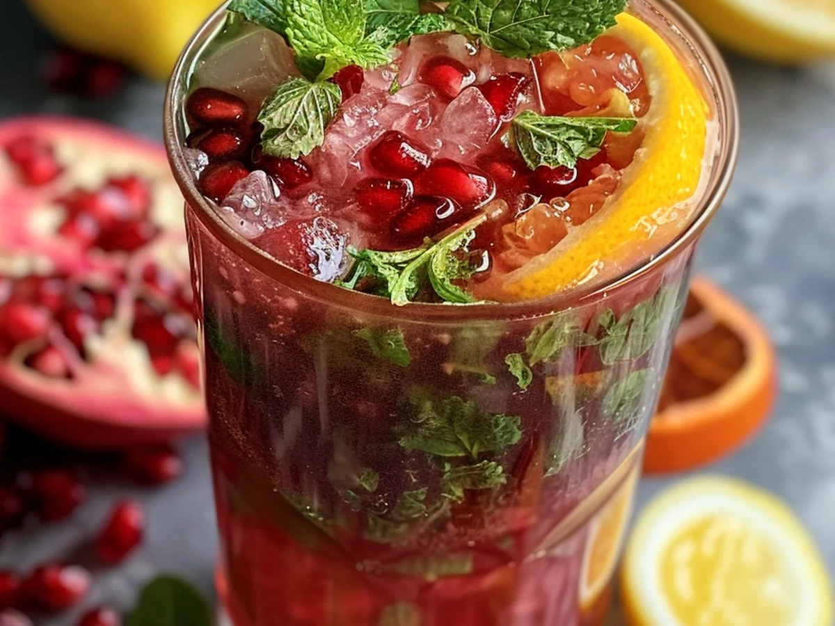 Citrus-Infused Pomegranate-Mint Elixir Method
