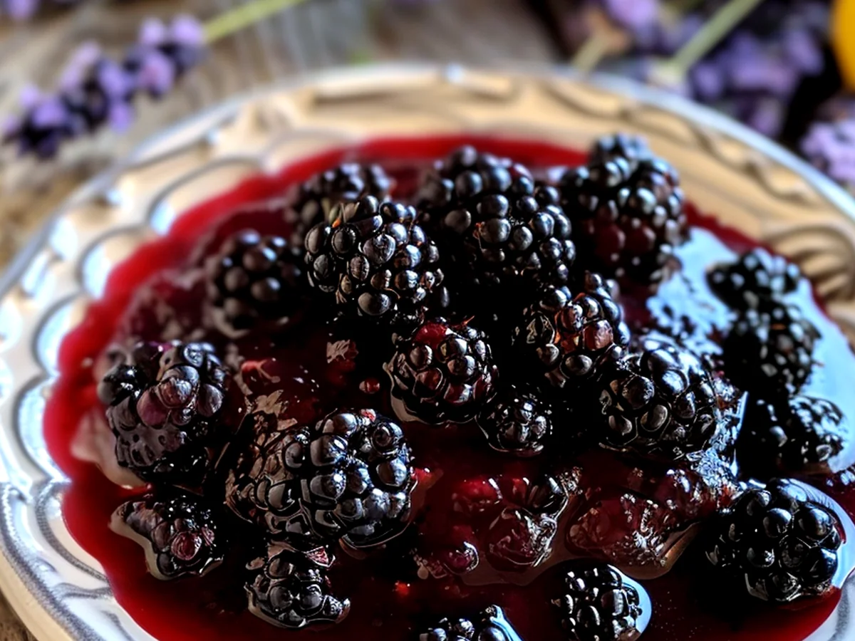 Lavender-Infused Blackberry Bliss Syrup Method